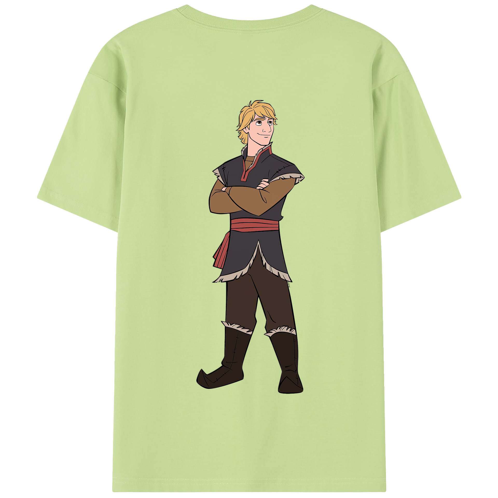 （画像用） アナと雪の女王 アンナ エルサ Frozen Anna Elsa 綿100％半袖Tシャツ（背面プリント）